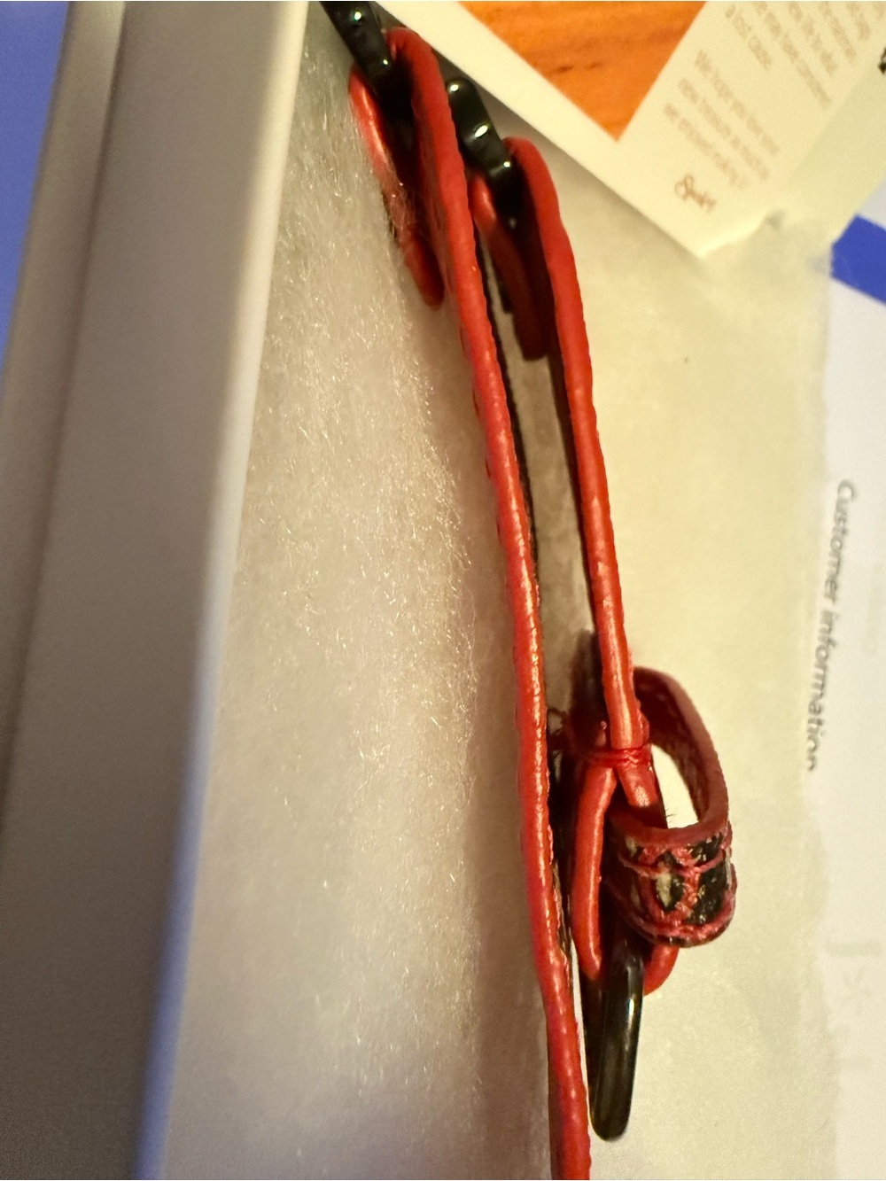 Spark*l Bands Size 2 Chanel & Red Quilt Watchband - Picture 5 of 6
